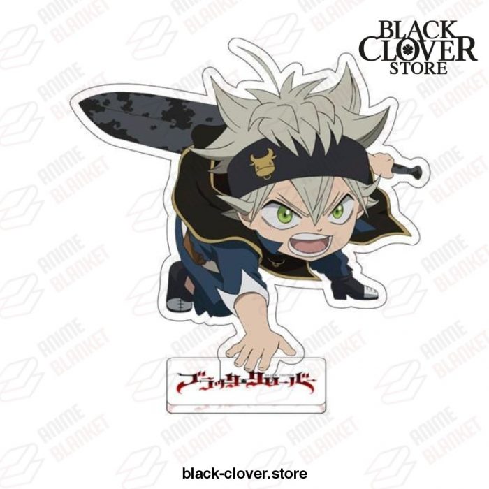 Cute Black Clover Asta Acrylic Stand Model Plate Desk Decor