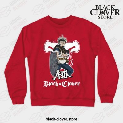 Demon Skull Black Clover Crewneck Sweatshirt Red / S