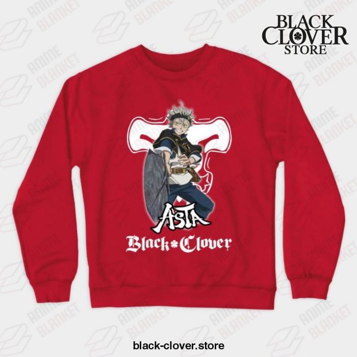 Demon Skull Black Clover Crewneck Sweatshirt Red / S