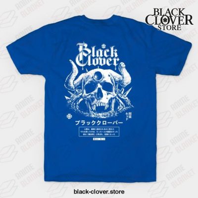 Demon Skull Black Clover T-Shirt Blue / S