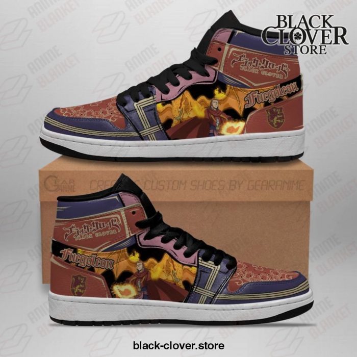 Fuegoleon Vermillion Sneakers Black Clover Anime Shoes Jd