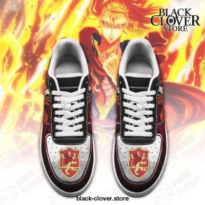 Fuegoleon Vermillion Sneakers - Crimson Lion Knight Black Clover Air Force Shoes