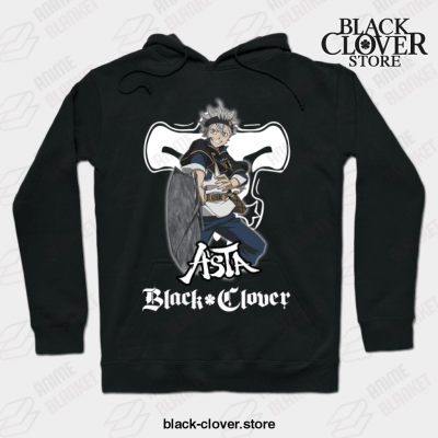 Funny Design Asta Clover Black Hoodie / S