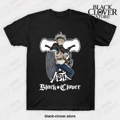 Funny Design Asta Clover Black T-Shirt / S