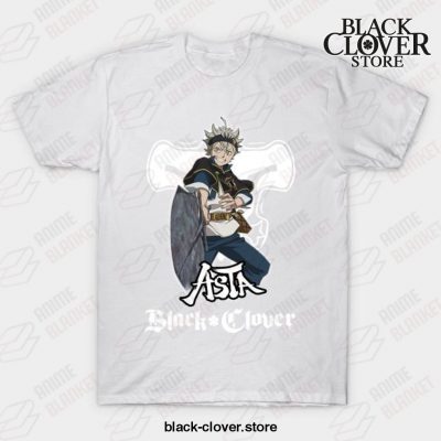 Funny Design Asta Clover Black T-Shirt White / S