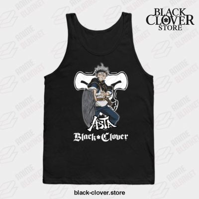 Funny Design Asta Clover Black Tank Top / S