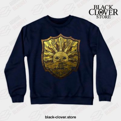Golden Dawn Crewneck Sweatshirt Navy Blue / S