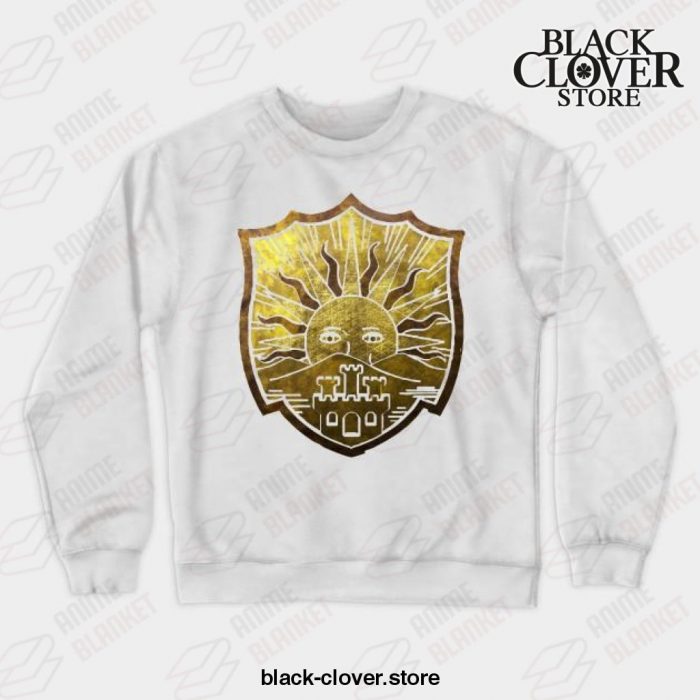 Golden Dawn Crewneck Sweatshirt White / S