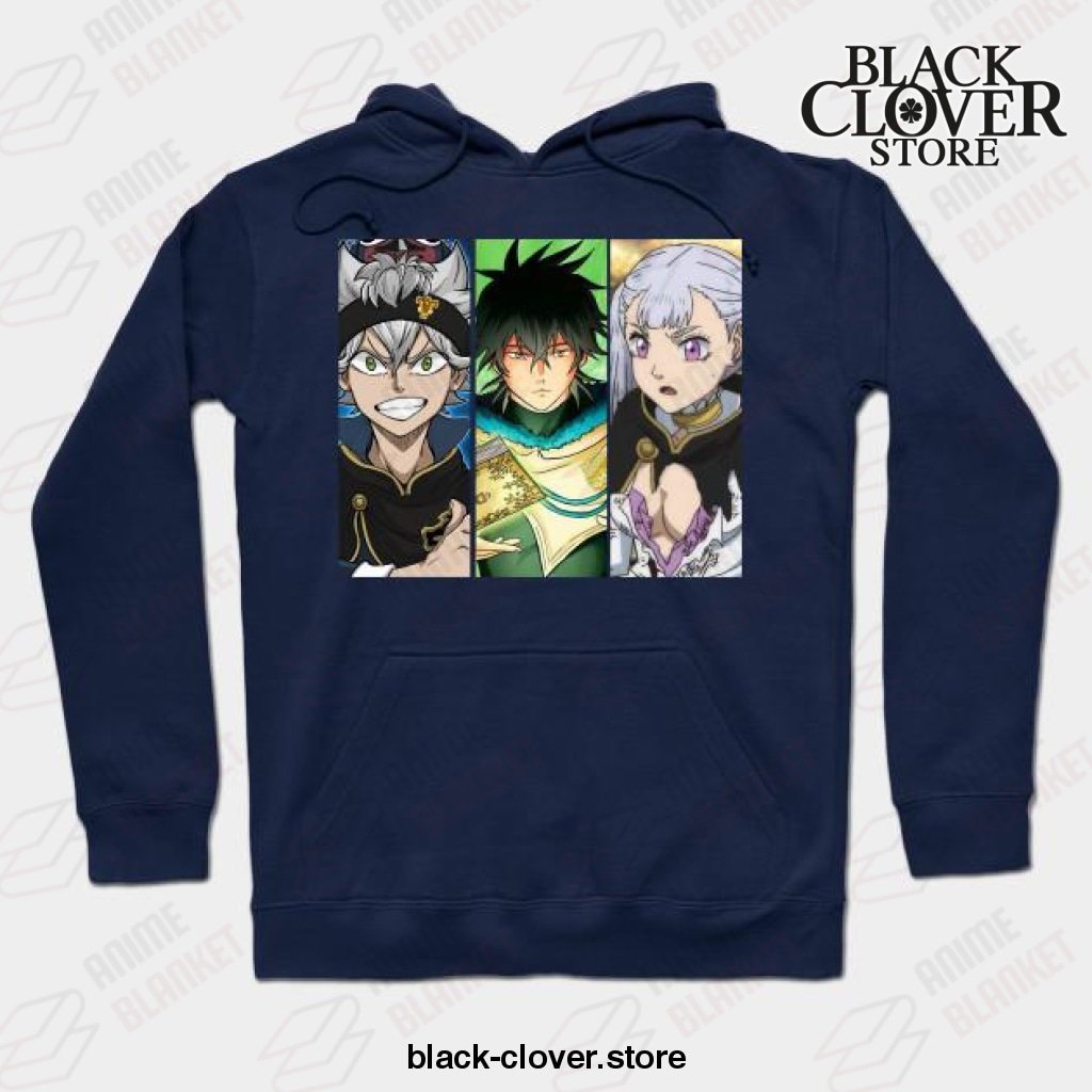 Graphic Love Anime Clover Black Asta Yuno Noelle Hoodie - Black Clover Store