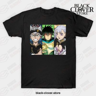 Graphic Love Anime Clover Black Asta Yuno Noelle T-Shirt / S