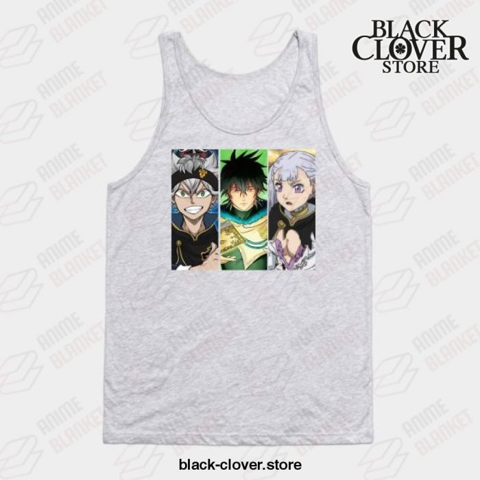 Graphic Love Anime Clover Black Asta Yuno Noelle Tank Top Gray / S