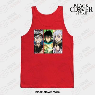 Graphic Love Anime Clover Black Asta Yuno Noelle Tank Top Red / S