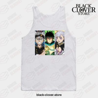 Graphic Love Anime Clover Black Asta Yuno Noelle Tank Top White / S