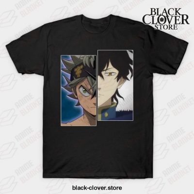 Japanese Manga Black Art Clover Yuno Asta T-Shirt / S