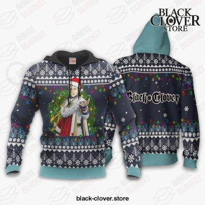 Julius Novachrono Ugly Christmas Sweater Black Clover Anime Gift Va11 Hoodie / S All Over Printed