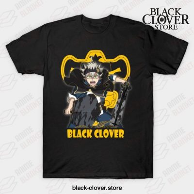 Love Fantasy Manga Black Asta Clover T-Shirt / S