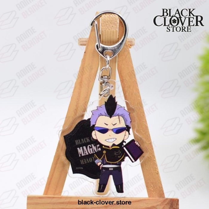 Magna Swing 5.5Cm Acrylic Black Clover Keychain