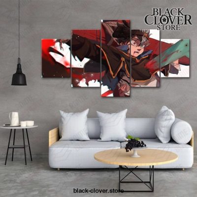 New 5 Pieces Black Clover Asta Canvas Wall Art