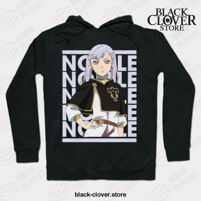 Noelle - Black Anime Clover Hoodie / S
