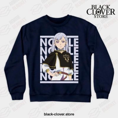 Noelle - Black Anime Clover Sweatshirt Navy Blue / S