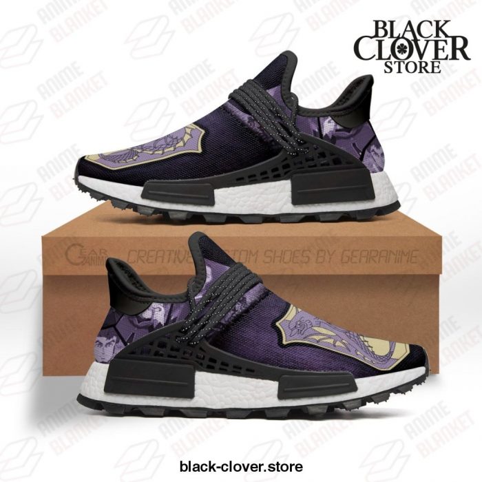 Purple Orca Shoes Magic Knight Black Clover Anime Sneakers Nmd