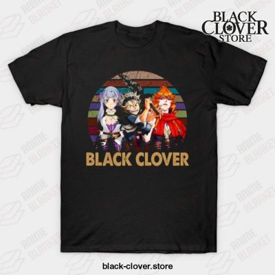 Vintage Black Anime Clover Noelle Asta Yuno T-Shirt / S