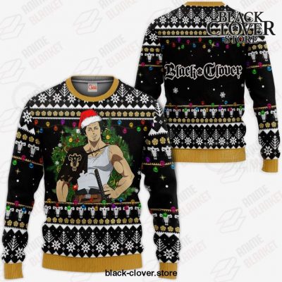 Yami Sukehiro Ugly Christmas Sweater Black Clover Anime Xmas Gift Va11 / S All Over Printed Shirts