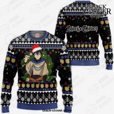 Yuno Ugly Christmas Sweater Black Clover Anime Xmas Gift Va11 / S All Over Printed Shirts