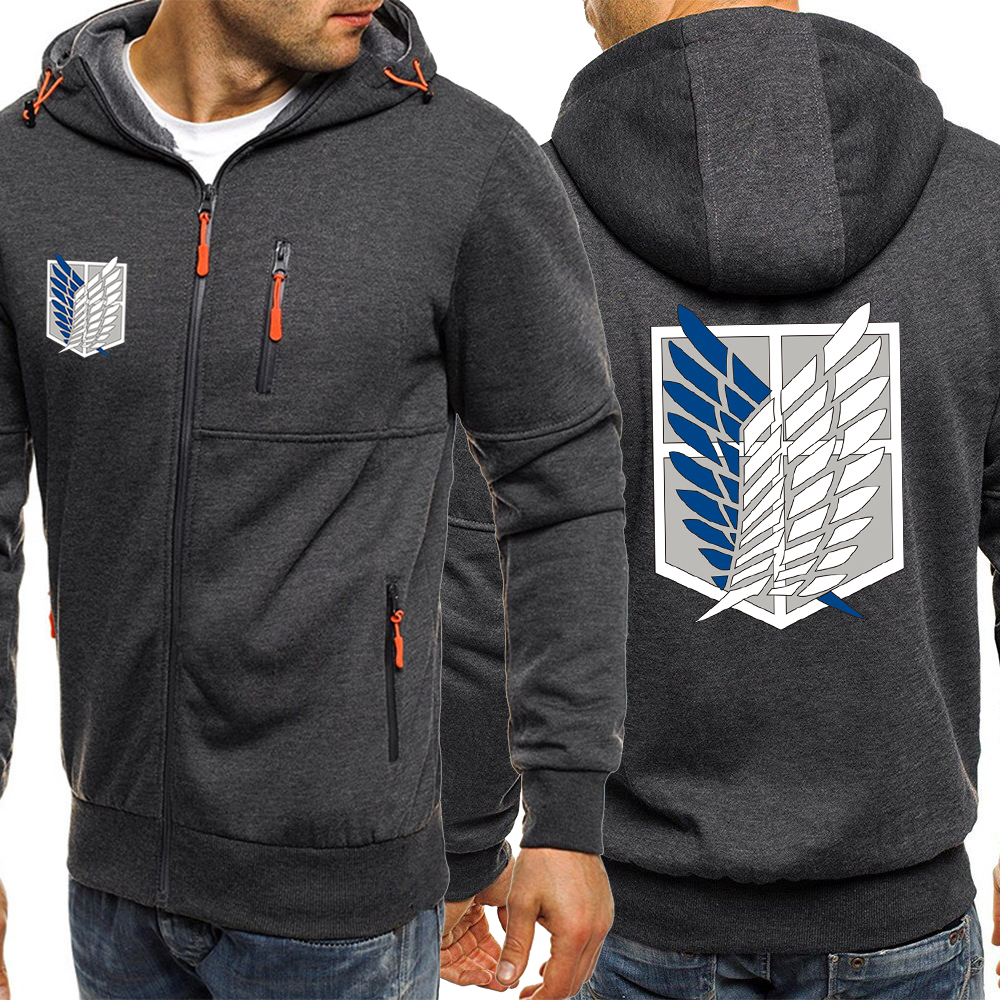 Anime Attack On Titan The Wing Of Liberty Zip Up Hoodie
